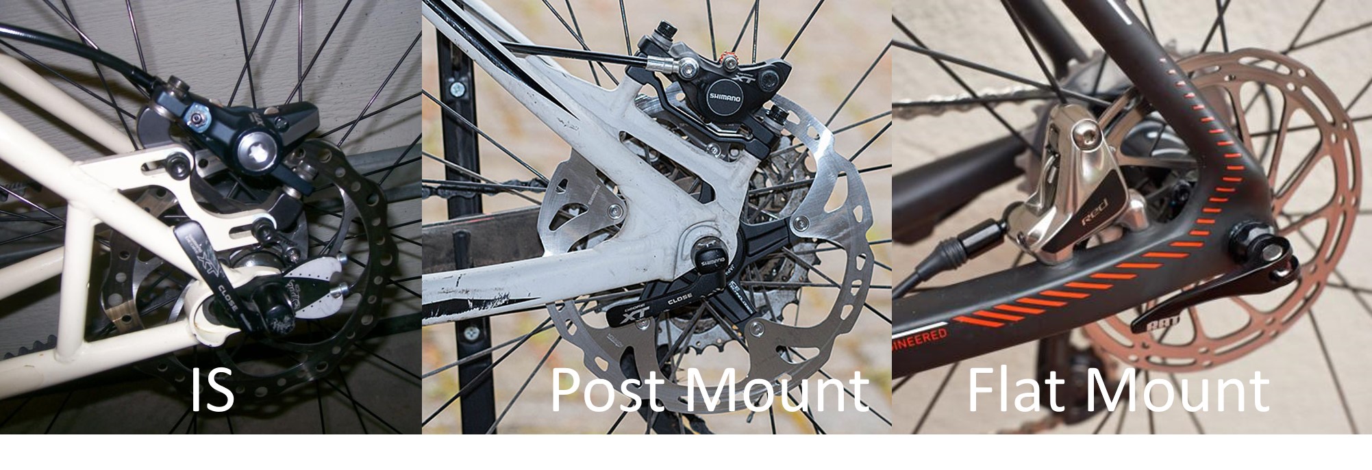 Jenis mounting disc brake pada frame sepeda