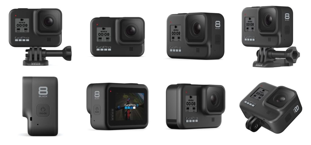 GoPro Hero 8 Black from various angle