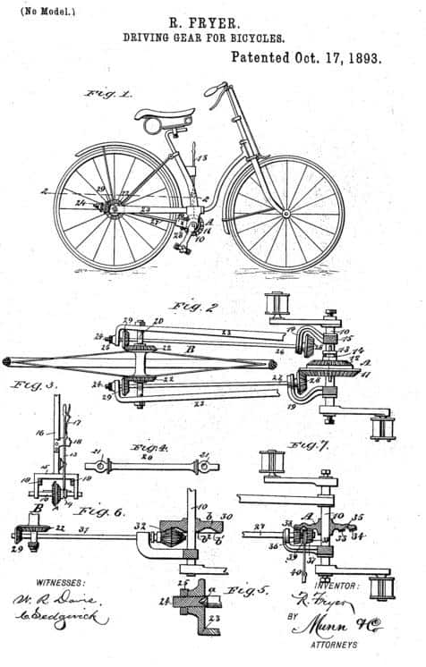 Patent untuk sepeda dengan drive shaft
