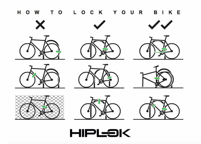 Cara menggembok sepeda yang aman